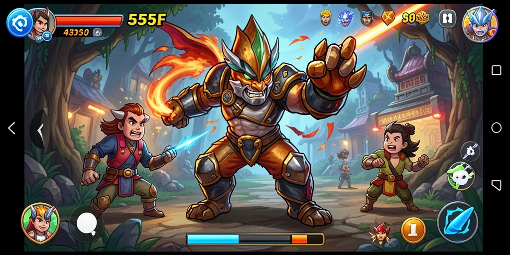 Gambaran seru dari gameplay menarik di 555F.