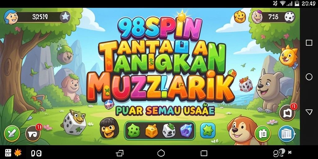 Tampilan gameplay menantang dalam 98SPIN dengan level puzzle yang menarik.