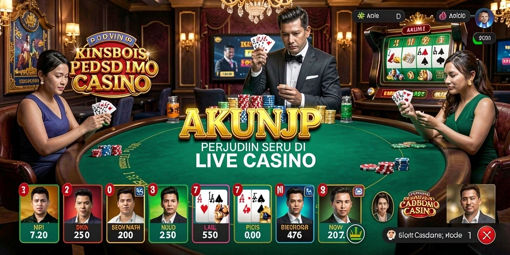 Screenshot gameplay Live Casino yang menarik dan interaktif.