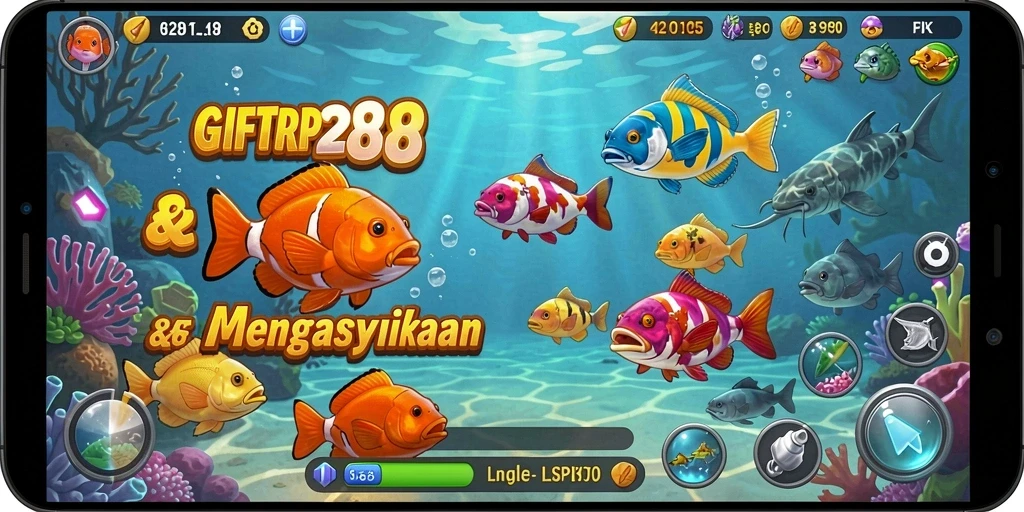 Tampilan gameplay Tembak Ikan yang mendebarkan di GIFTRP288.