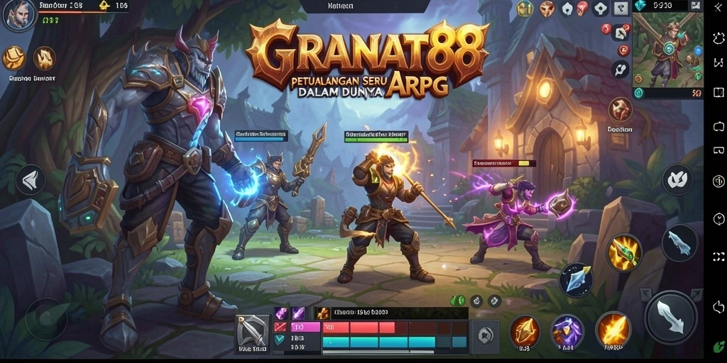 Tampilan gameplay seru di GRANAT88 dengan karakter beraksi.