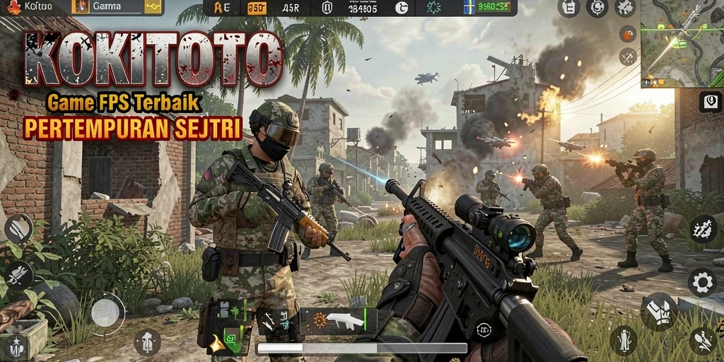 Tampilan aksi intens di dalam permainan KOKITOTO.