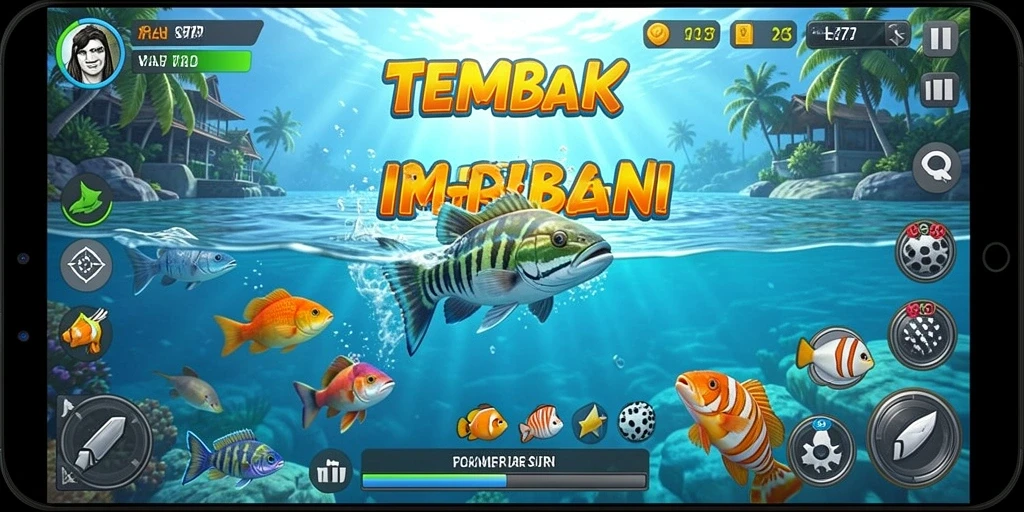 Screenshot L777 menampilkan gameplay seru tembak ikan.