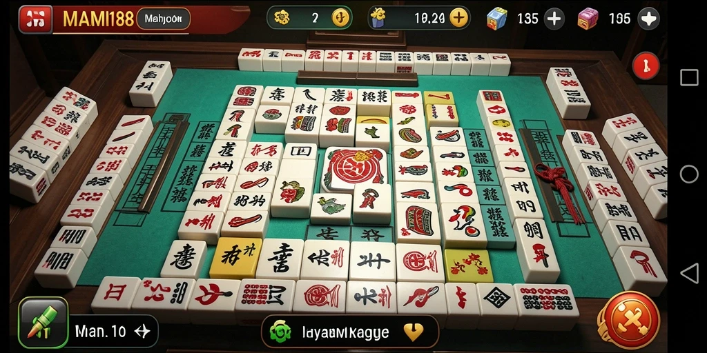 Tampilan gameplay menarik dari MAMI188 yang menyajikan Mahjong dengan indah.